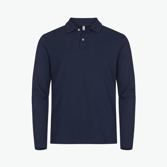Clique Stretch Premium Polo L/S - Dark Navy Polo Clique XS