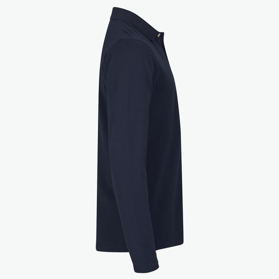 Clique Stretch Premium Polo L/S - Dark Navy Polo Clique