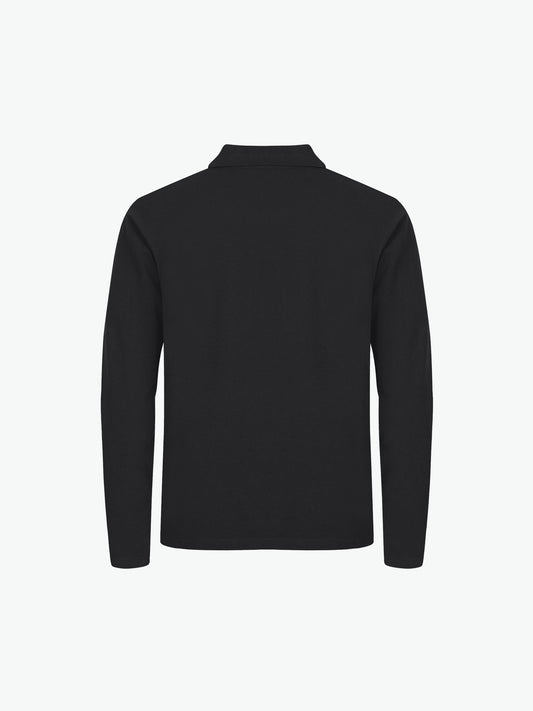 Clique Stretch Premium Polo L/S - Zwart Polo Clique