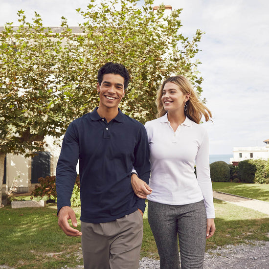 Clique Stretch Premium Polo L/S - Zwart Polo Clique
