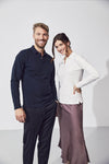 Clique Stretch Premium Polo L/S - Zwart Polo Clique
