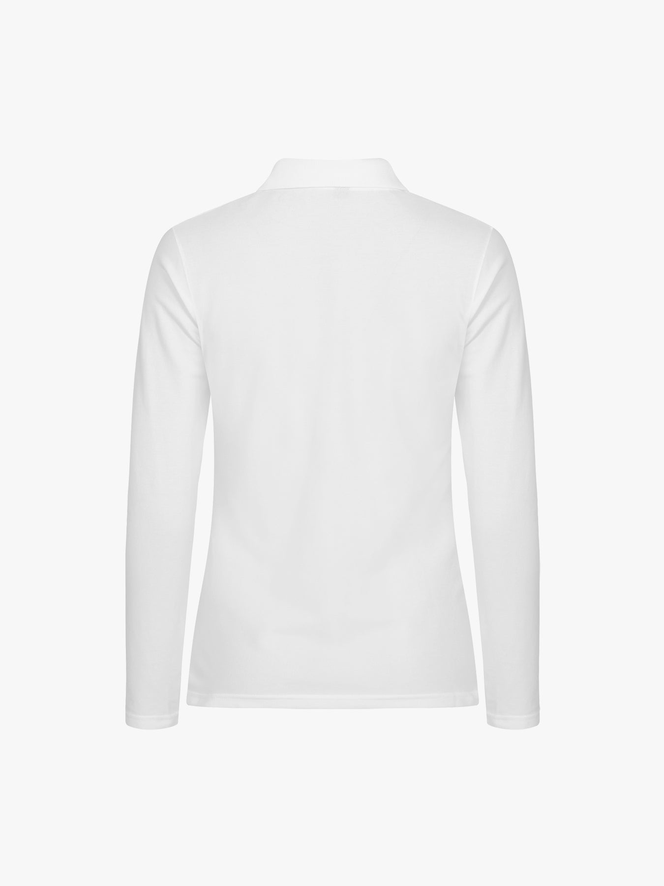 Clique Stretch Premium Polo Women L/S - Wit Polo Dames Clique