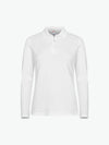 Clique Stretch Premium Polo Women L/S - Wit Polo Dames Clique XS