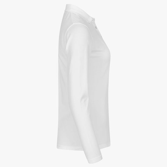 Clique Stretch Premium Polo Women L/S - Wit Polo Dames Clique