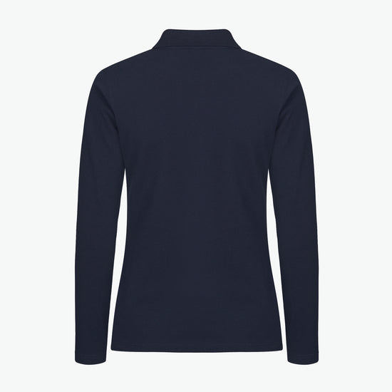 Clique Stretch Premium Polo Women L/S - Dark Navy Polo Dames Clique