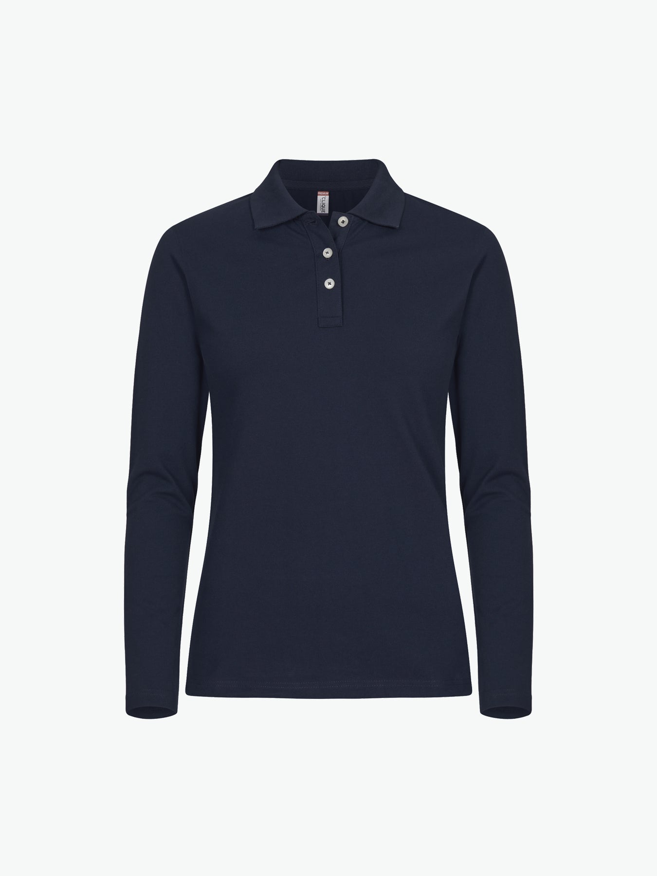 Clique Stretch Premium Polo Women L/S - Dark Navy Polo Dames Clique XS