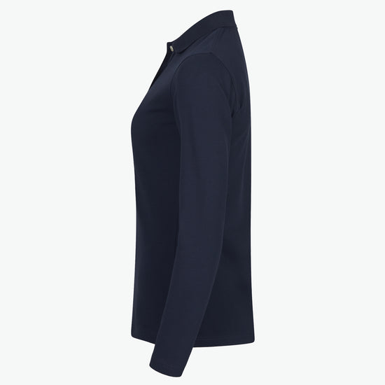 Clique Stretch Premium Polo Women L/S - Dark Navy Polo Dames Clique