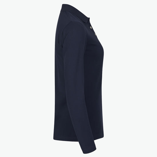 Clique Stretch Premium Polo Women L/S - Dark Navy Polo Dames Clique