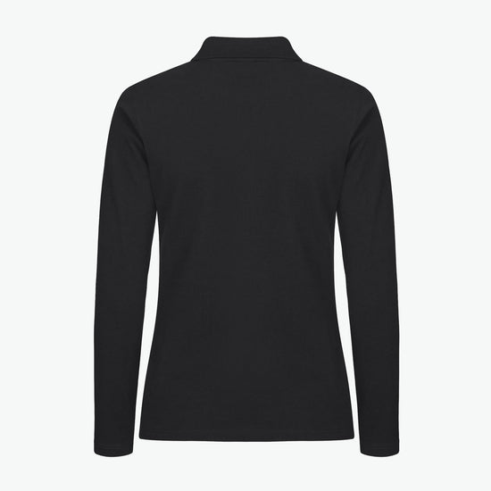 Clique Stretch Premium Polo Women L/S - Zwart Polo Dames Clique