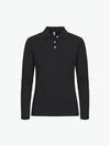 Clique Stretch Premium Polo Women L/S - Zwart Polo Dames Clique XS