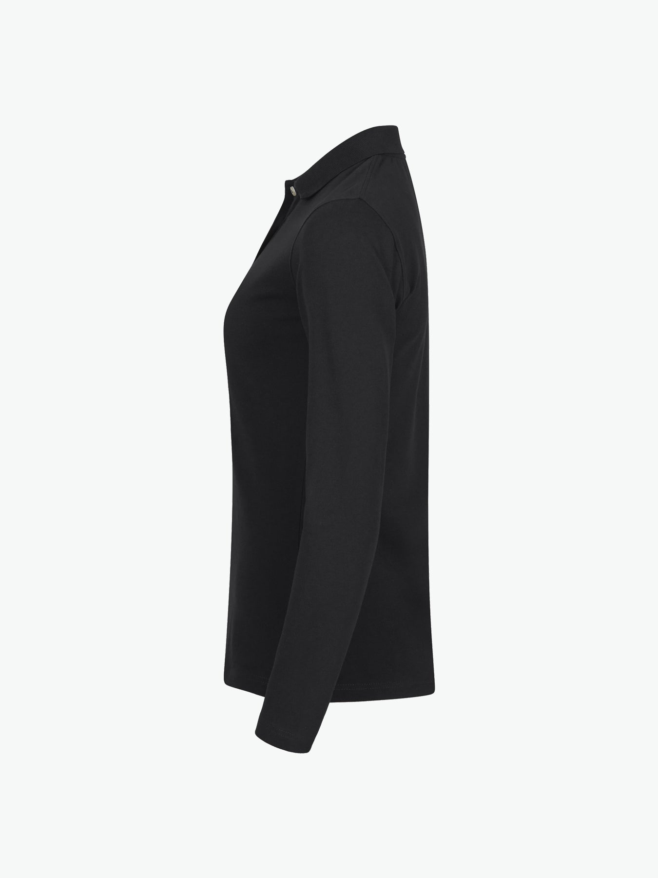 Clique Stretch Premium Polo Women L/S - Zwart Polo Dames Clique