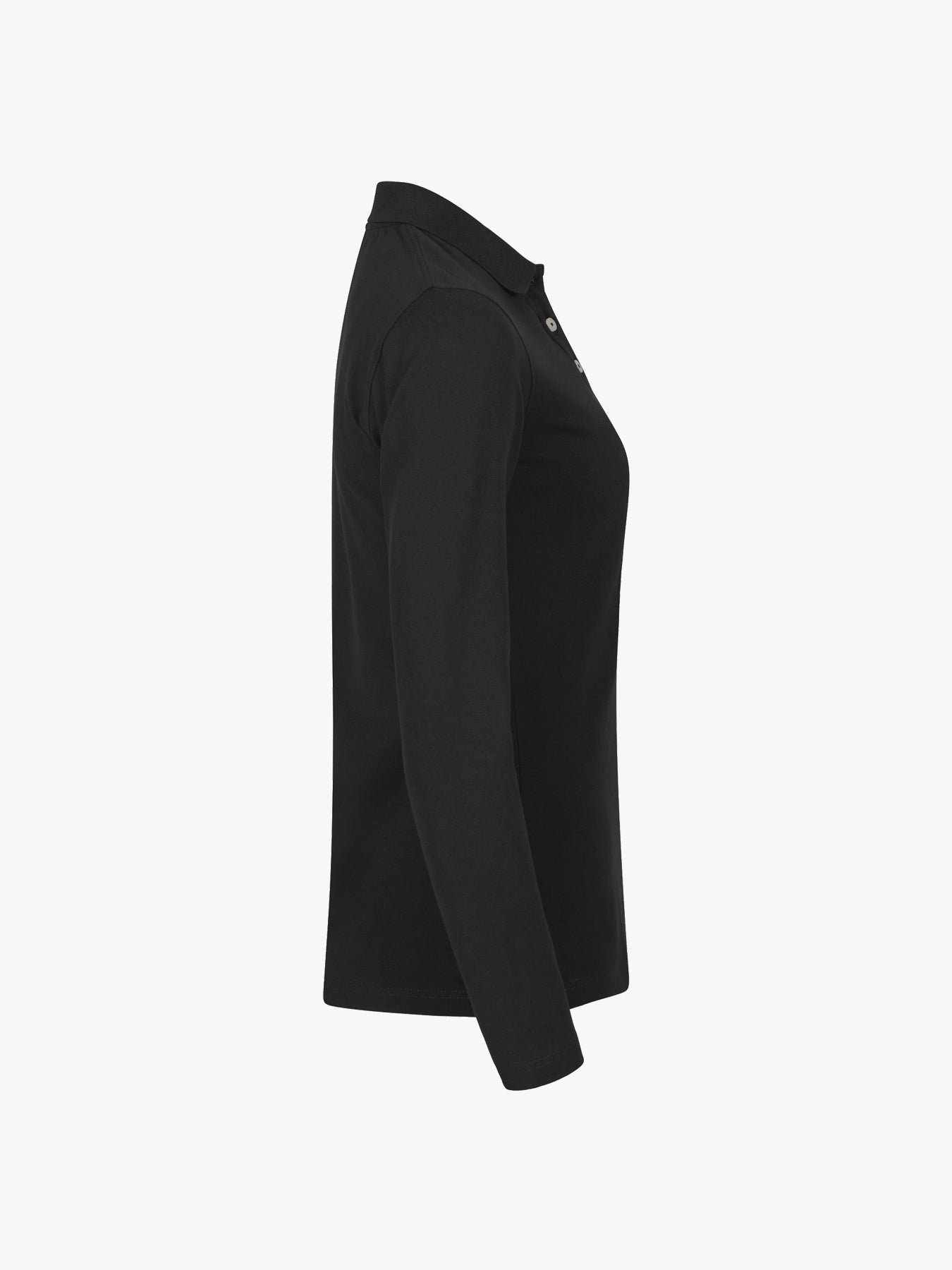 Clique Stretch Premium Polo Women L/S - Zwart Polo Dames Clique