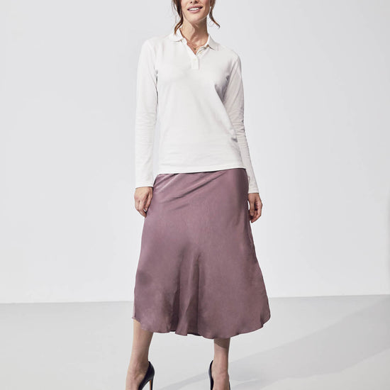 Clique Stretch Premium Polo Women L/S - Wit Polo Dames Clique