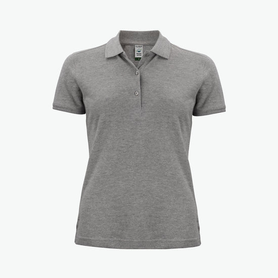 Clique Classic OC Polo Women - Grijsmelange Polo Dames Clique XS