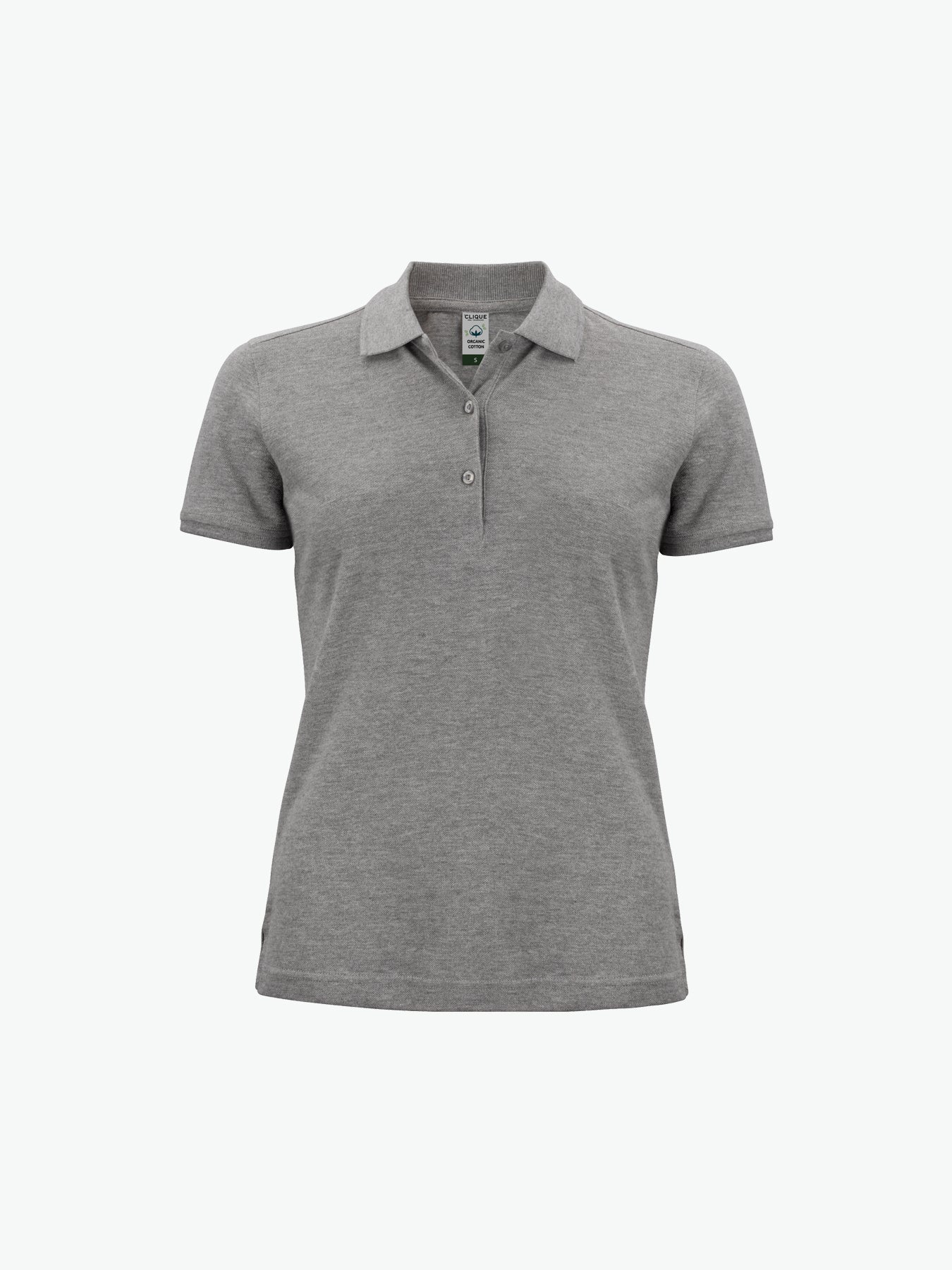 Clique Classic OC Polo Women - Grijsmelange Polo Dames Clique XS