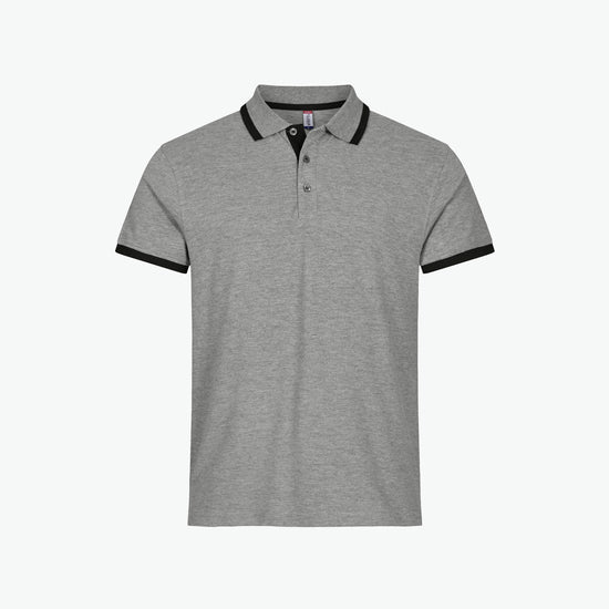 Clique Austin Polo - Grijsmelange Polo Clique XS