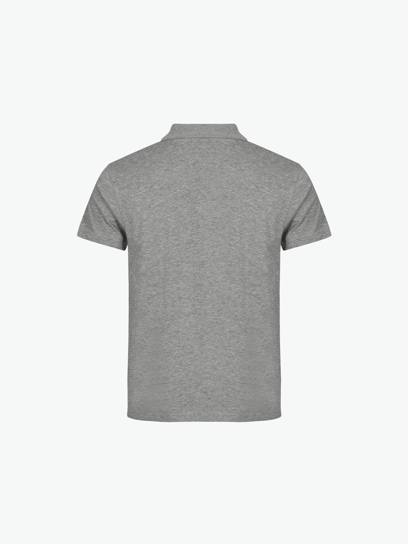 Clique Single Jersey Polo - Grijsmelange Polo Clique