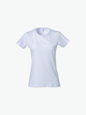 Clique Basic-T Women - Wit T-Shirt Dames Clique XS