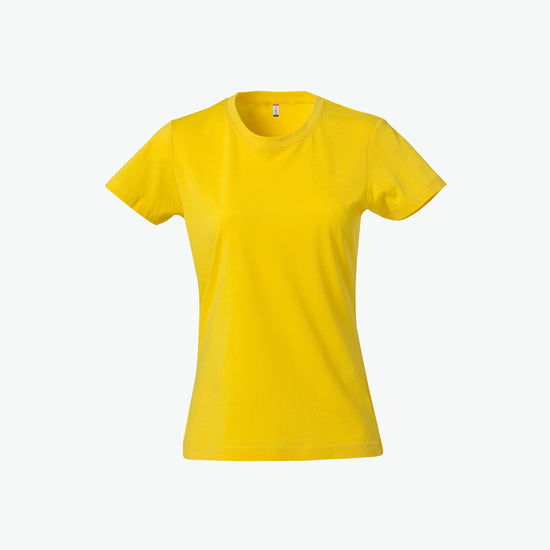 Clique Basic-T Women - Lemon T-Shirt Dames Clique XS