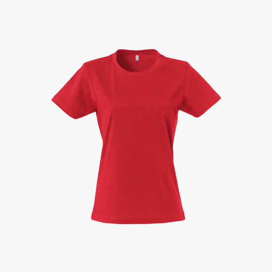 Clique Basic-T Women - Rood T-Shirt Dames Clique XS