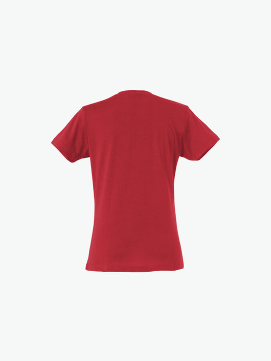 Clique Basic-T Women - Rood T-Shirt Dames Clique