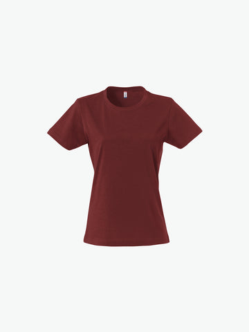 Clique Basic-T Women - Bordeaux T-Shirt Dames Clique XS