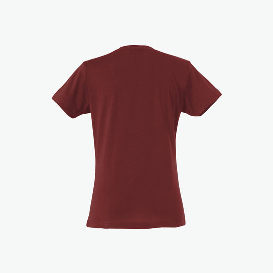 Clique Basic-T Women - Bordeaux T-Shirt Dames Clique
