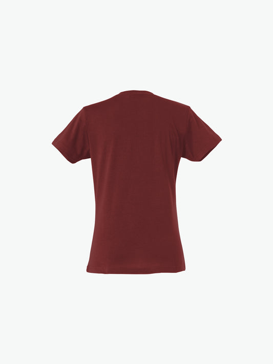 Clique Basic-T Women - Bordeaux T-Shirt Dames Clique