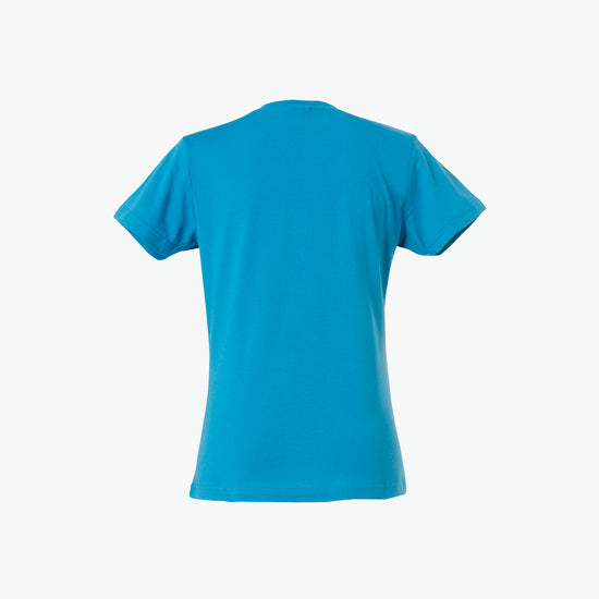Clique Basic-T Women - Turquoise T-Shirt Dames Clique