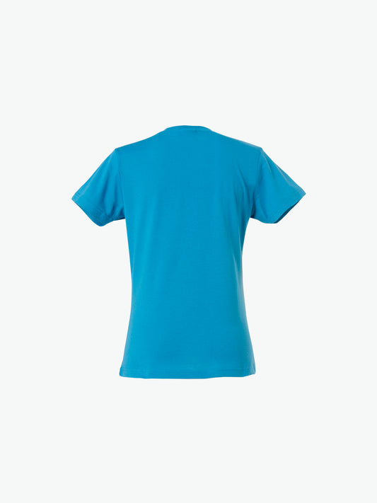 Clique Basic-T Women - Turquoise T-Shirt Dames Clique