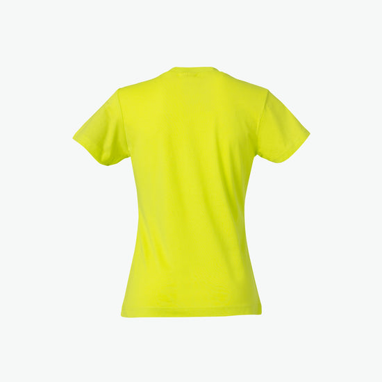 Clique Basic-T Women - Signaalgroen T-Shirt Dames Clique