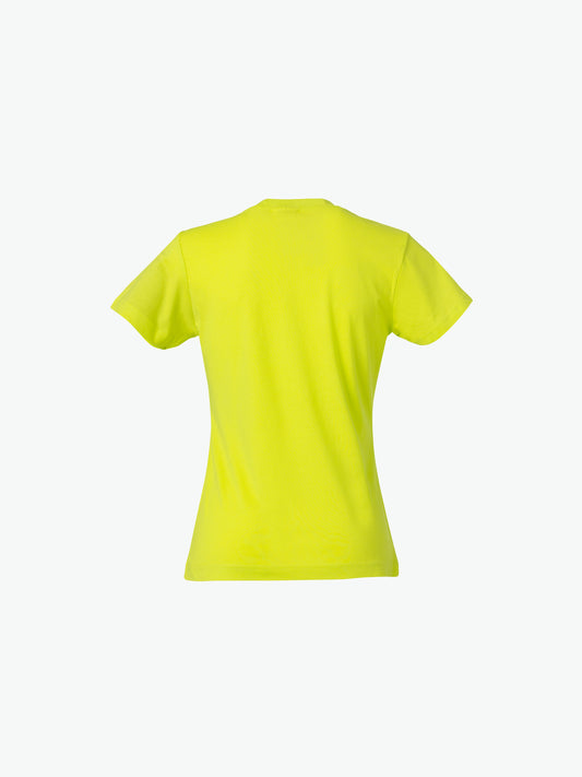 Clique Basic-T Women - Signaalgroen T-Shirt Dames Clique