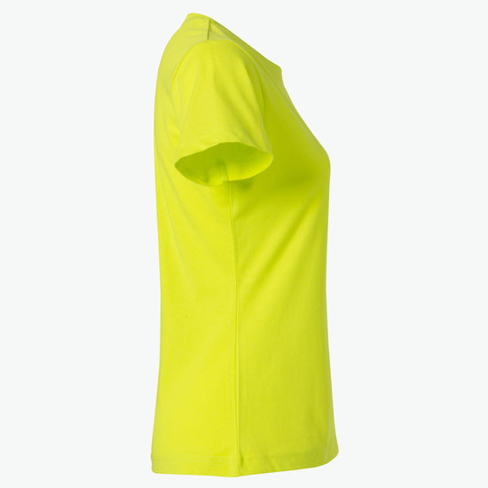 Clique Basic-T Women - Signaalgroen T-Shirt Dames Clique