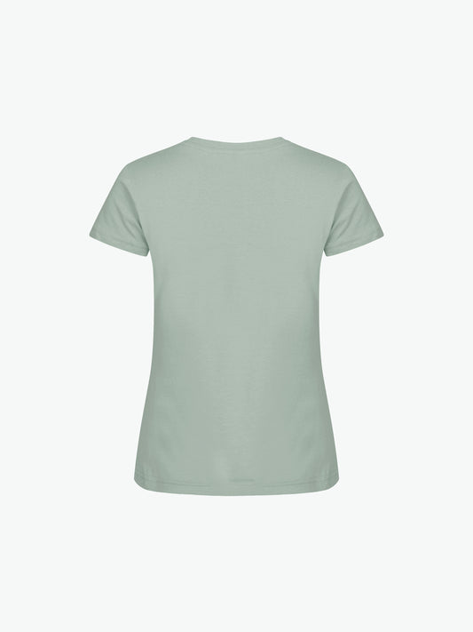 Clique Basic-T Women - Saliegroen T-Shirt Dames Clique