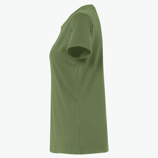 Clique Basic-T Women - Legergroen T-Shirt Dames Clique