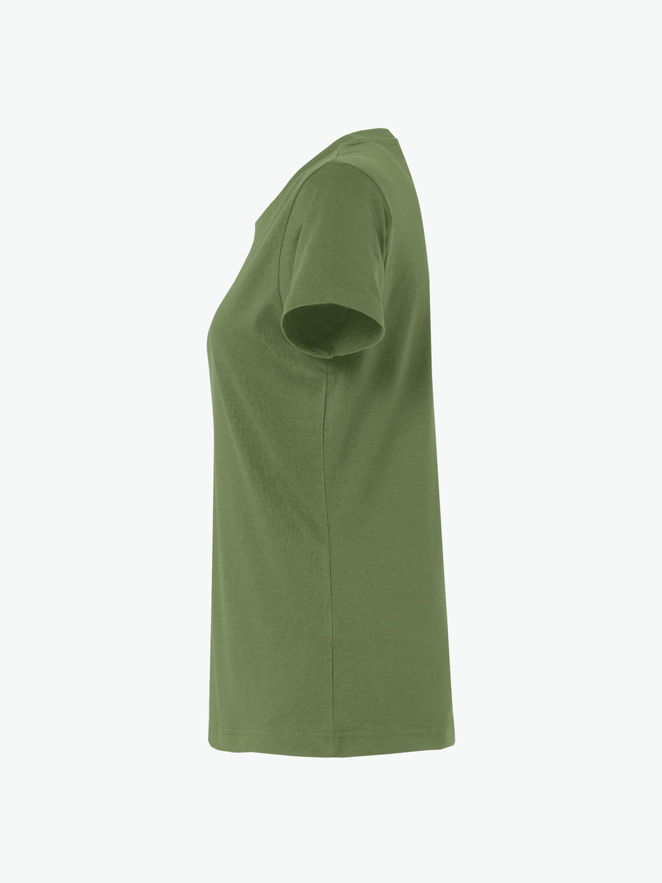 Clique Basic-T Women - Legergroen T-Shirt Dames Clique