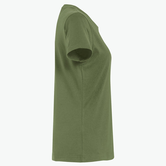 Clique Basic-T Women - Legergroen T-Shirt Dames Clique