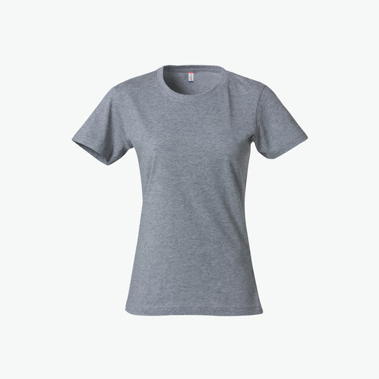 Clique Basic-T Women - Grijsmelange T-Shirt Dames Clique XS
