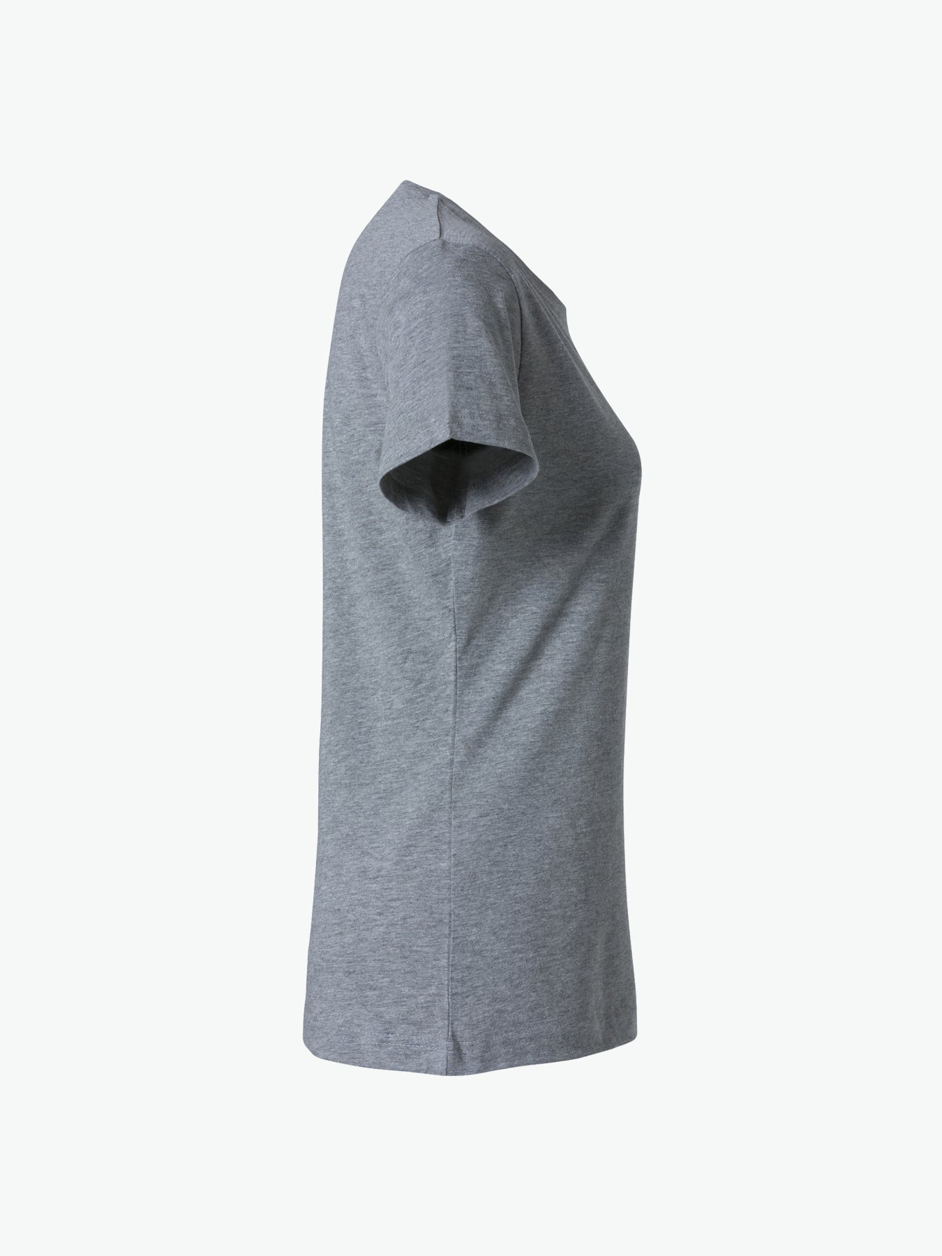 Clique Basic-T Women - Grijsmelange T-Shirt Dames Clique