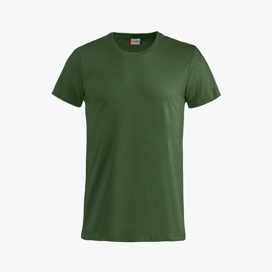 Clique Basic-T Junior - Flessengroen T-Shirt Junior Clique 90/100