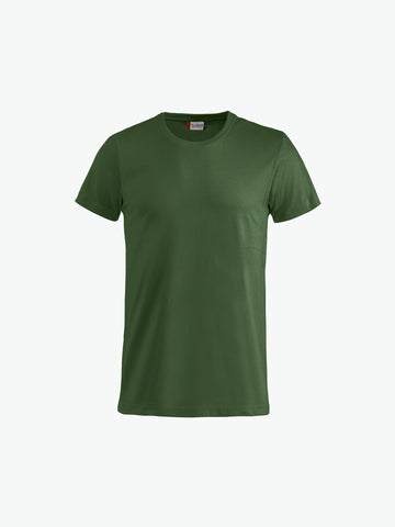 Clique Basic-T Junior - Flessengroen T-Shirt Junior Clique 90/100