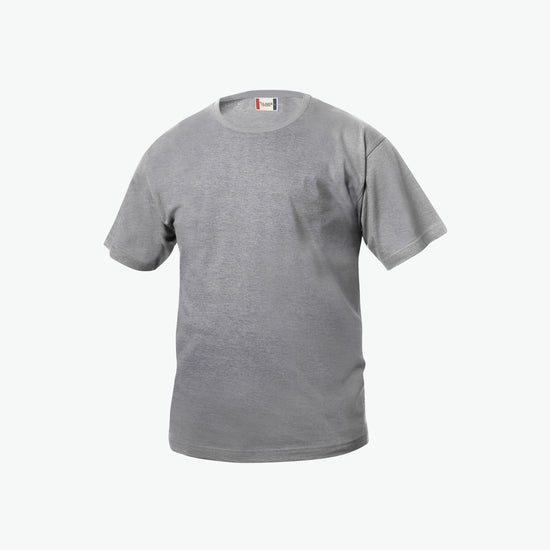 Clique Basic-T Junior - Grijsmelange T-Shirt Junior Clique 90/100