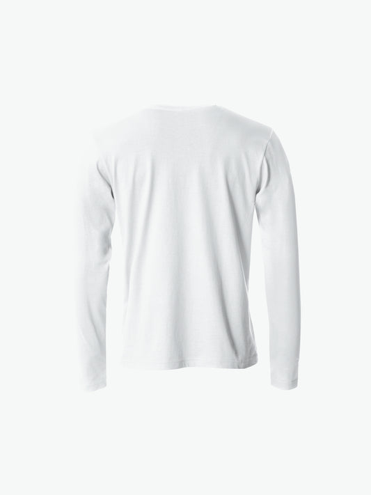 Clique Basic-T L/S - Wit T-Shirt Clique