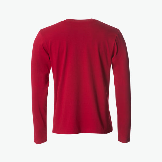 Clique Basic-T L/S - Rood T-Shirt Clique