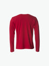 Clique Basic-T L/S - Rood T-Shirt Clique