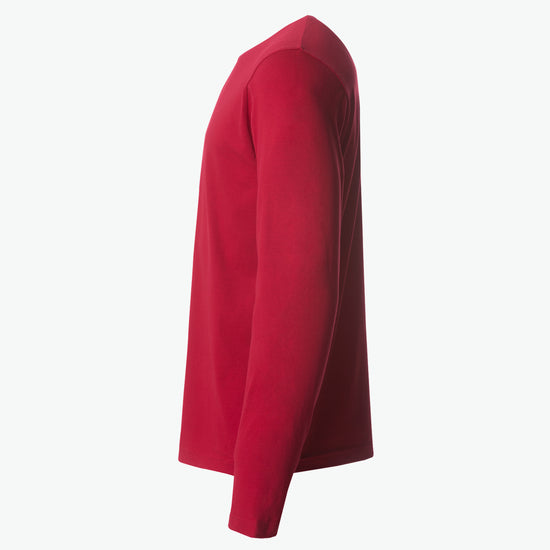 Clique Basic-T L/S - Rood T-Shirt Clique