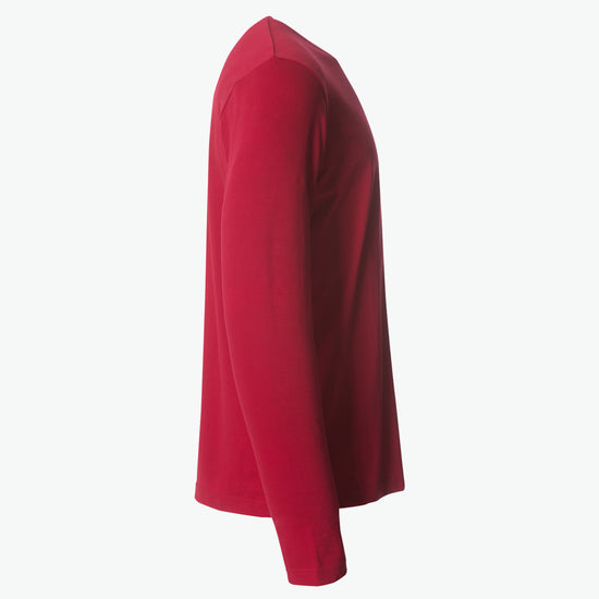 Clique Basic-T L/S - Rood T-Shirt Clique
