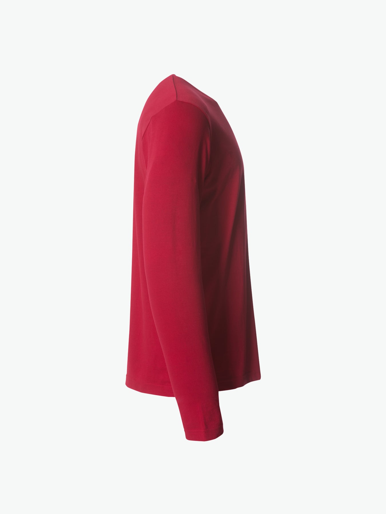 Clique Basic-T L/S - Rood T-Shirt Clique