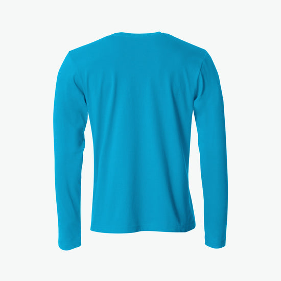 Clique Basic-T L/S - Turquoise T-Shirt Clique