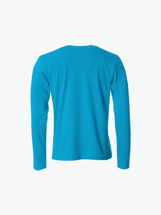 Clique Basic-T L/S - Turquoise T-Shirt Clique